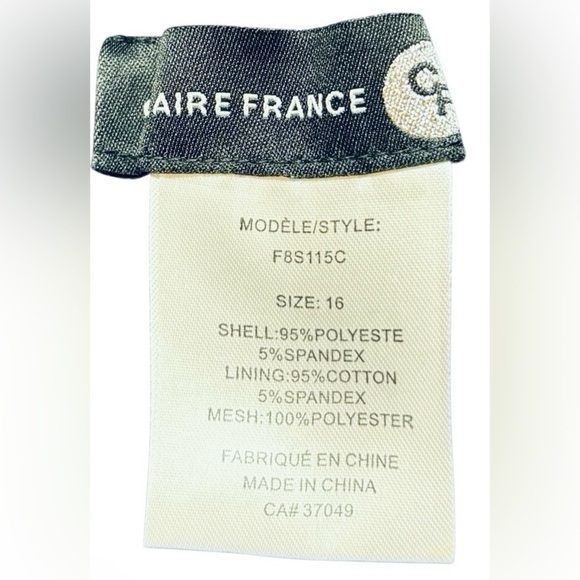 Claire France, Plus Size Skort - Navy Blue With Mesh Trim, Size 16W - Picture 8 of 9